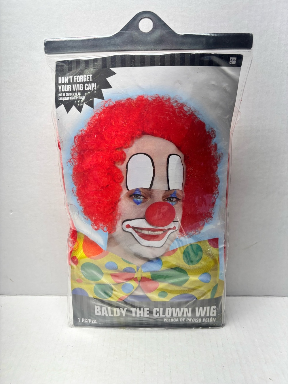 New Baldy The Clown Wig - Red Baldy The Clown Wig - Red Curly Hair Costume